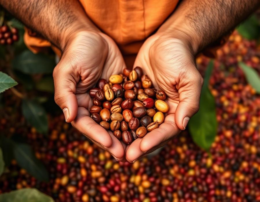 Colheita de café